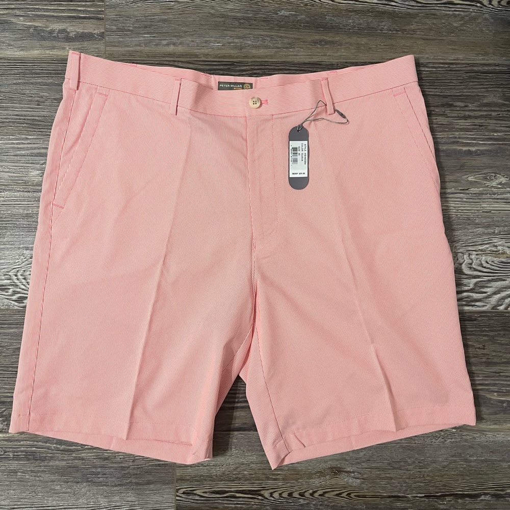 Peter Millar Light Pink Flat Front Shorts